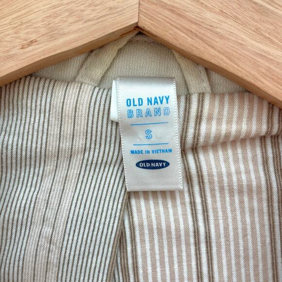 Old Navy – Y2K Cream Single-Breasted Cropped Blazer - Picture 6 of 7